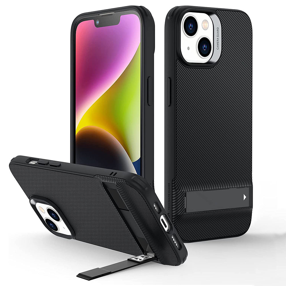 Case for Apple iPhone 14 Plus, ESR, Air Shield Boost Kickstand, Black