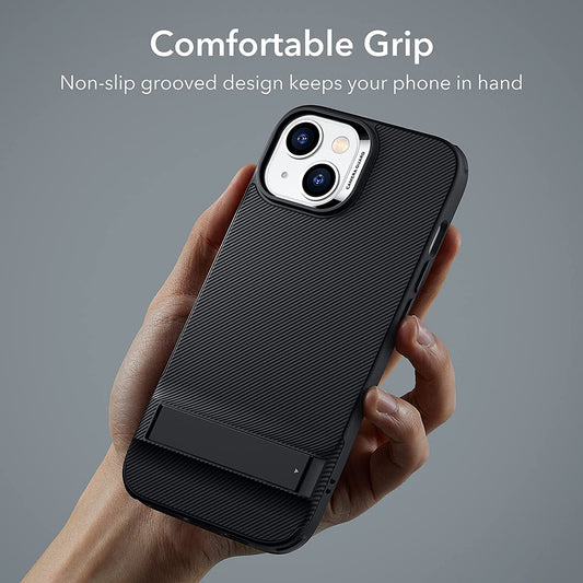 Tok Apple iPhone 14 Plus-hoz, ESR, Air Shield Boost Kickstand, Fekete