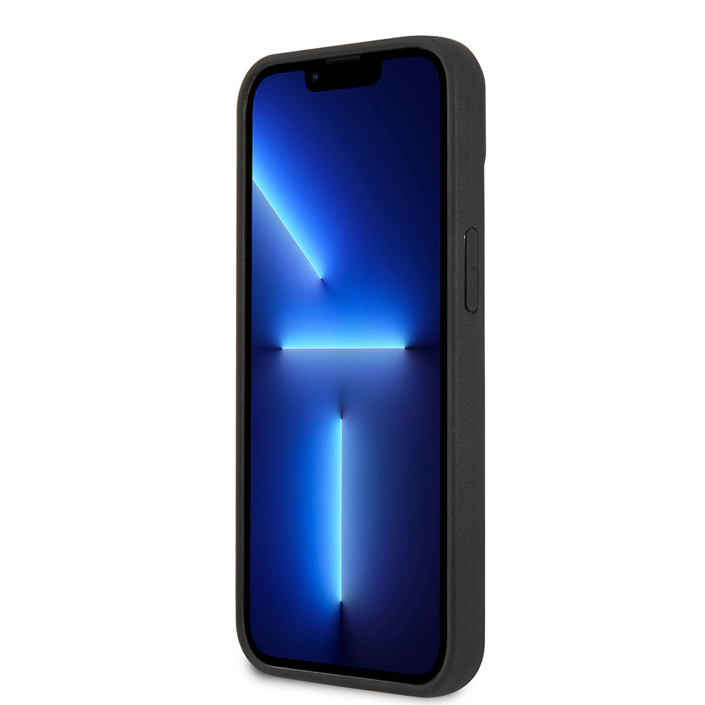 Tok a Apple iPhone 14 Plus-hoz, Karl Lagerfeld, 3D Rubber Karl's Head, Fekete