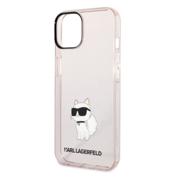 Tok Apple iPhone 14 Plus-hoz, Karl Lagerfeld, Ikonik Choupette, Rózsaszín
