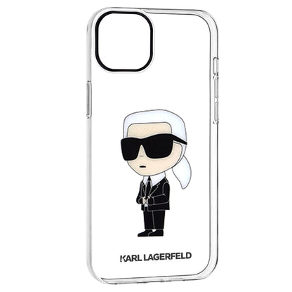 Tok Apple iPhone 14 Plus-hoz, Karl Lagerfeld, Ikonik Karl, Átlátszó