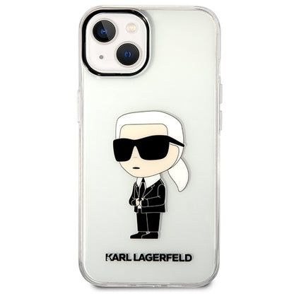 Tok Apple iPhone 14 Plus-hoz, Karl Lagerfeld, Ikonik Karl, Átlátszó