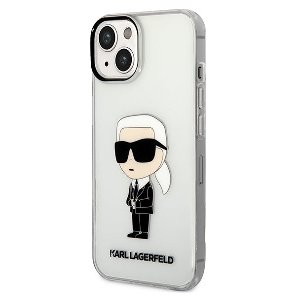 Tok Apple iPhone 14 Plus-hoz, Karl Lagerfeld, Ikonik Karl, Átlátszó