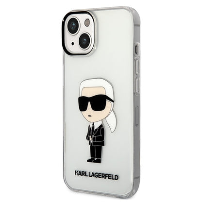 Tok Apple iPhone 14 Plus-hoz, Karl Lagerfeld, Ikonik Karl, Átlátszó