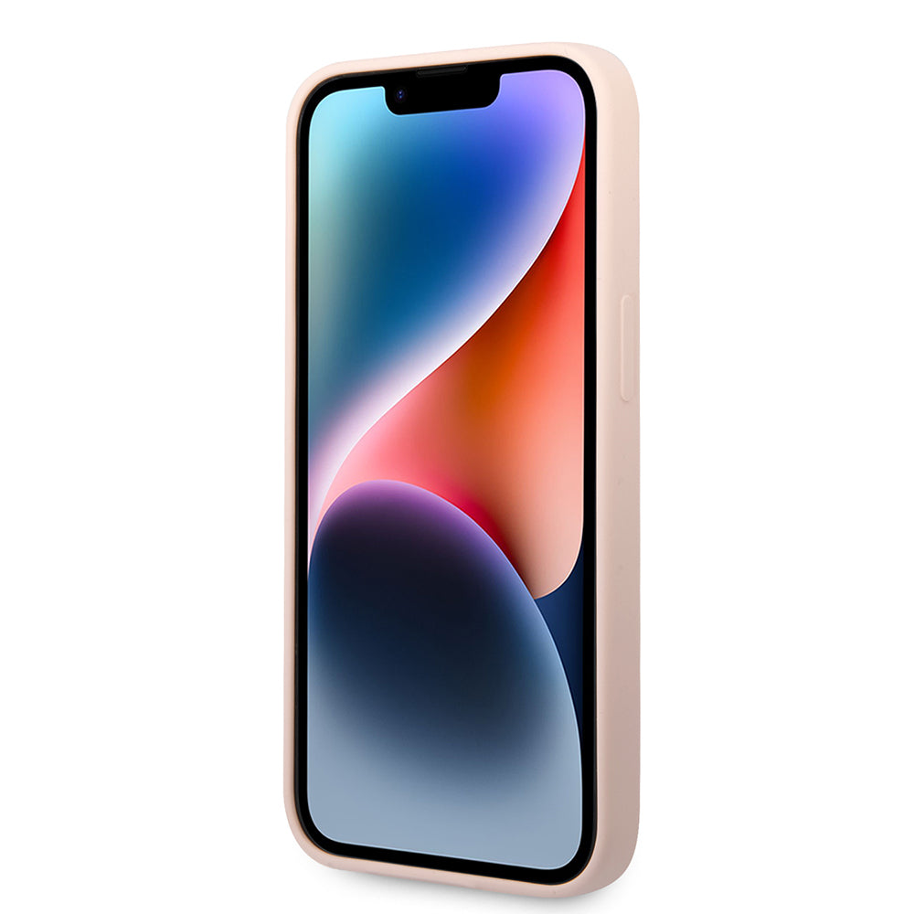 Tok Apple iPhone 14 Plus-hoz, Karl Lagerfeld, Silicone Body Choupette, Rózsaszín