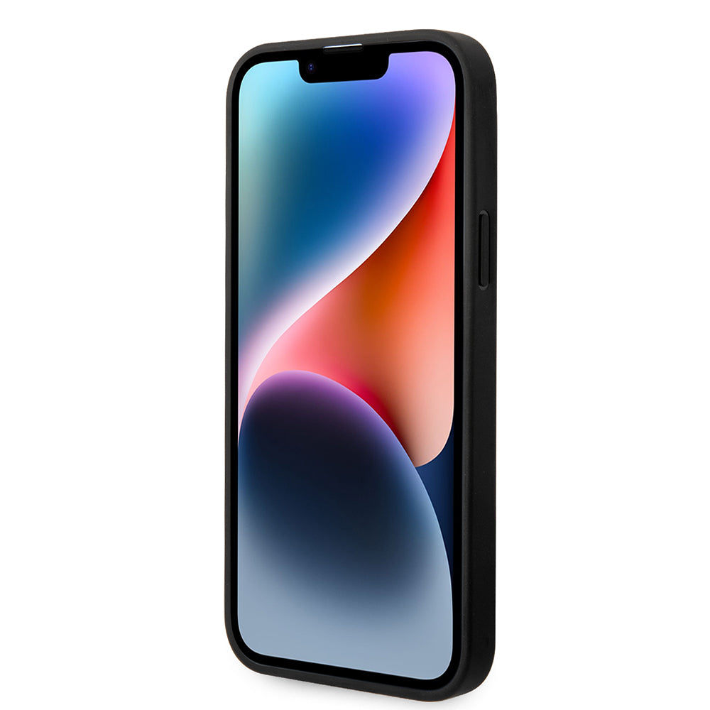 Tok Apple iPhone 14 Plus-hoz, Karl Lagerfeld, Monogram Stripe, Szürke