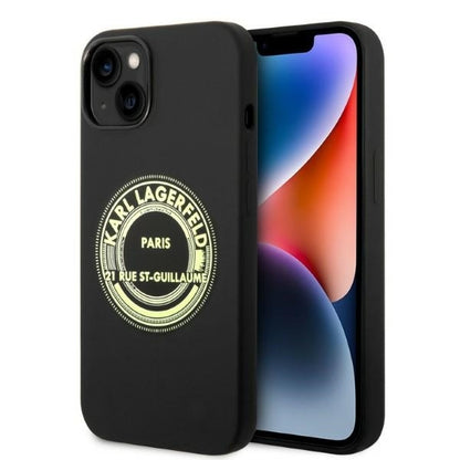 Tok Apple iPhone 14 Plus-hoz, Karl Lagerfeld, RSG szilikon, fekete