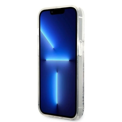 Tok Apple iPhone 14 Pro Max-hoz, Karl Lagerfeld, Glitter Karl's Head, Ezüst