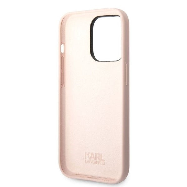 Case for Apple iPhone 14 Pro Max, Karl Lagerfeld, Silicone Ikonik NFT, Pink