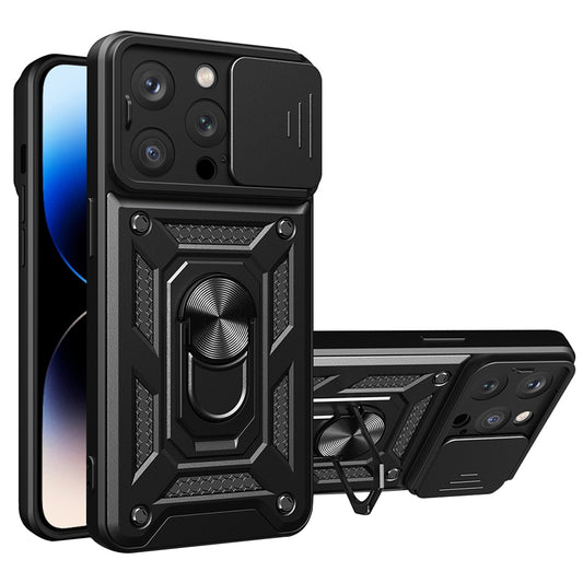 Tok Apple iPhone 14 Pro Max-hoz, Techsuit, CamShield, Fekete