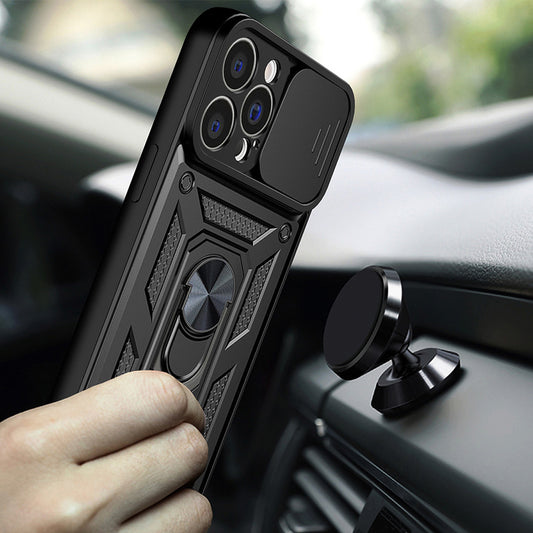 Tok Apple iPhone 14 Pro Max-hoz, Techsuit, CamShield, Fekete