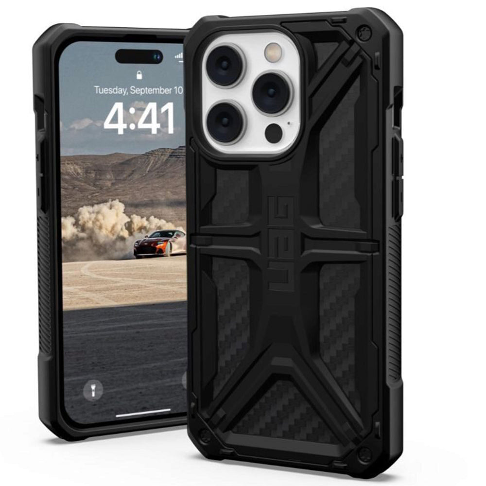 Case for Apple iPhone 14 Pro, Urban Armor Gear, Monarch Carbon, Black