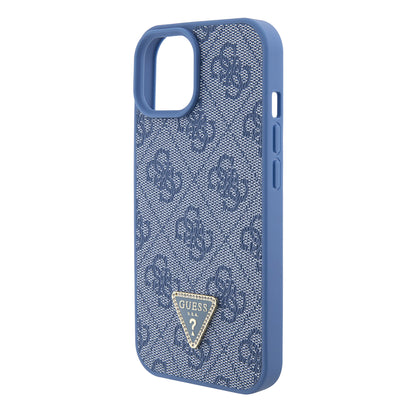 Tok Apple iPhone 15-höz, Guess, Crossbody 4G Metal Logo, Kék