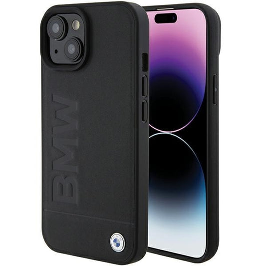 Case for Apple iPhone 15 Plus, BMW, Natural Hot Stamp, Black