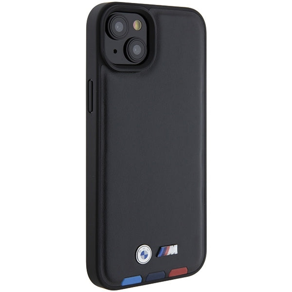 Case for Apple iPhone 15 Plus, BMW, Tricolor Stamp, Black