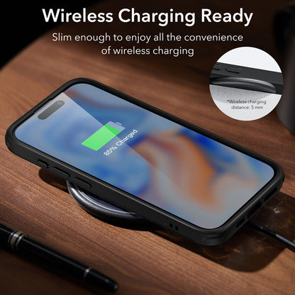 Tok Apple iPhone 15 Plus-hoz, ESR, Air Shield Boost Kickstand, Fekete