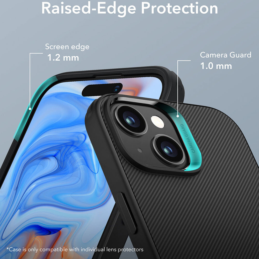 Tok Apple iPhone 15 Plus-hoz, ESR, Air Shield Boost Kickstand, Fekete