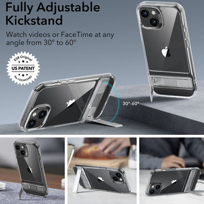 Tok Apple iPhone 15 Plus-hoz, ESR, Air Shield Boost Kickstand, Átlátszó