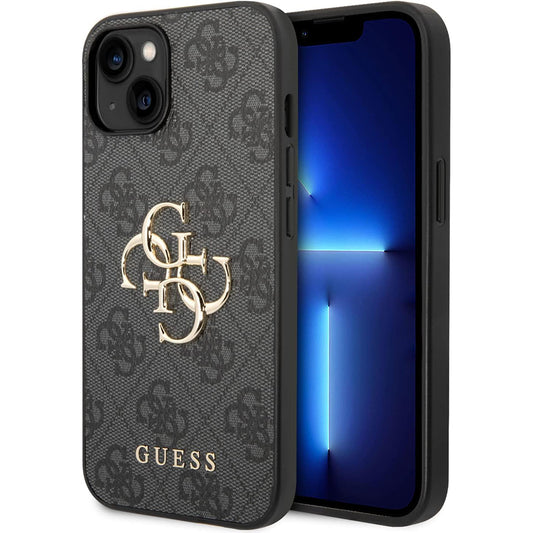Tok Apple iPhone 15 Plus-hoz, Guess, 4G Big Logo, Szürke