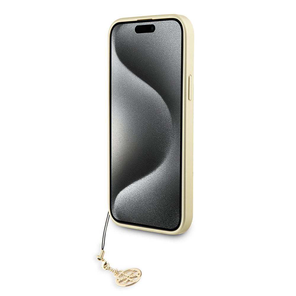 Tok Apple iPhone 15 Plus-hoz, Guess, 4G Charm, Szürke