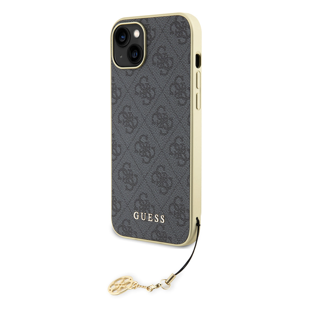 Tok Apple iPhone 15 Plus-hoz, Guess, 4G Charm, Szürke