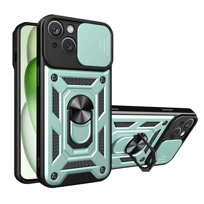 Tok Apple iPhone 15 Plus-hoz, Techsuit, CamShield, Zöld