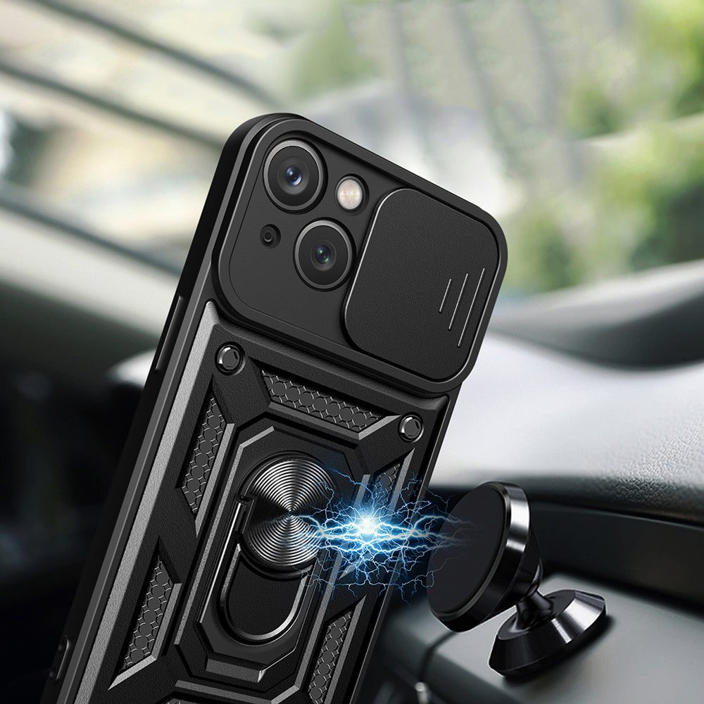 Tok Apple iPhone 15 Plus-hoz, Techsuit, CamShield, Zöld