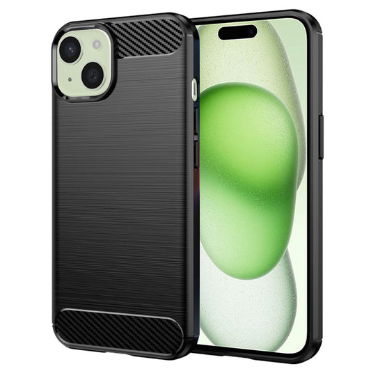 Tok Apple iPhone 15 Plus-hoz, Techsuit, karbon, fekete