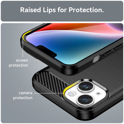 Tok Apple iPhone 15 Plus-hoz, Techsuit, karbon, fekete
