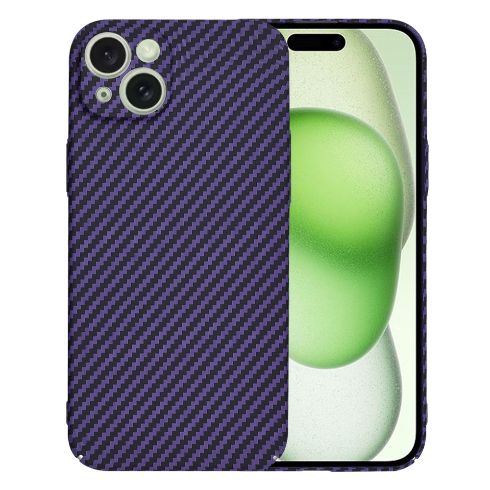 Tok Apple iPhone 15 Plus-hoz, Techsuit, Carbonite FiberShell, Lila