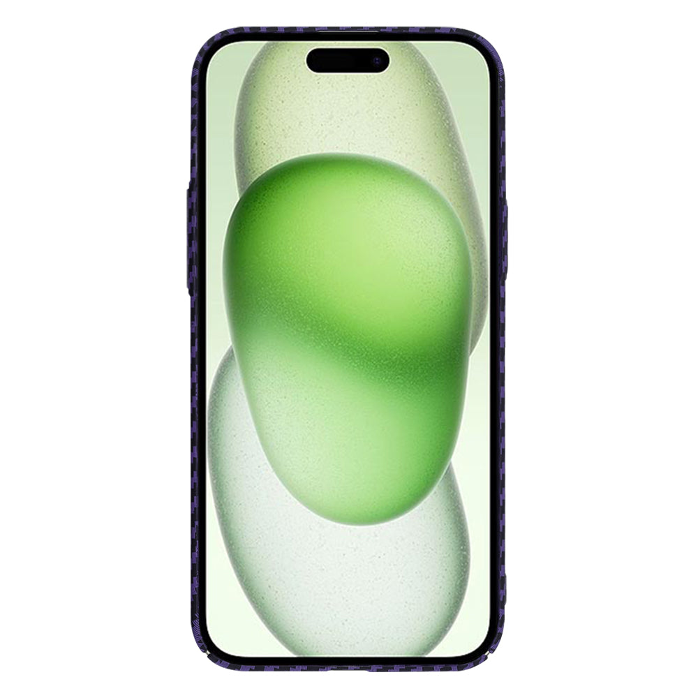 Tok Apple iPhone 15 Plus-hoz, Techsuit, Carbonite FiberShell, Lila