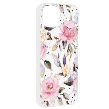 Tok Apple iPhone 15 Plus-hoz, Techsuit, Márvány, Fehér