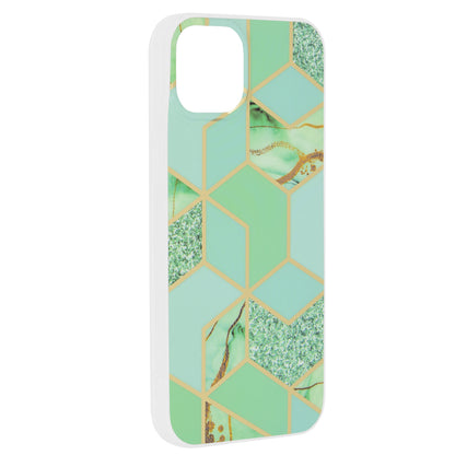 Tok Apple iPhone 15 Plus-hoz, Techsuit, Márvány, Zöld