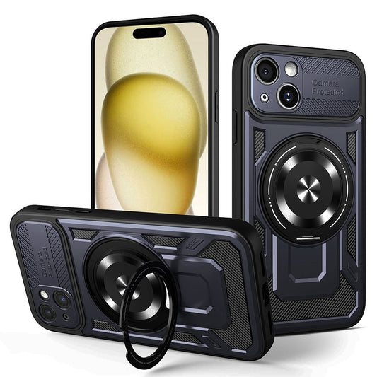 Tok Apple iPhone 15 Plus-hoz, Techsuit, RuggedCam, Kék