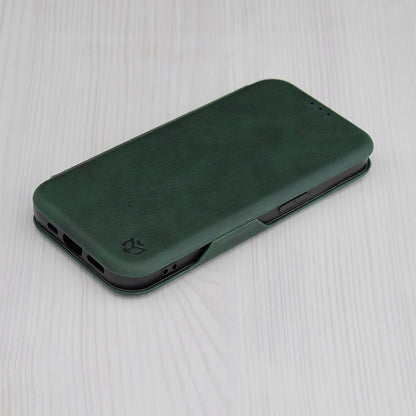 Tok Apple iPhone 15 Plus-hoz, Techsuit, Safe Wallet Plus, Zöld