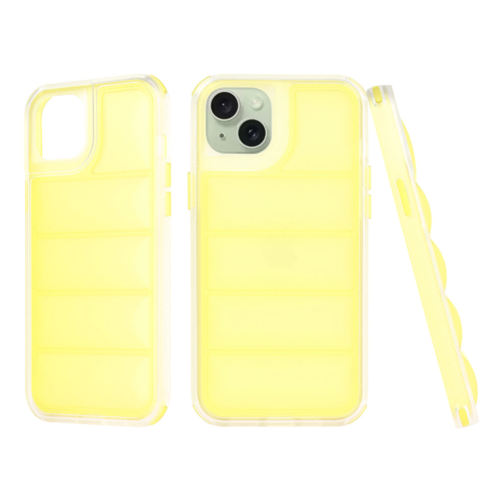 Tok Apple iPhone 15 Plus-hoz, Techsuit, Wave Shield, sárga