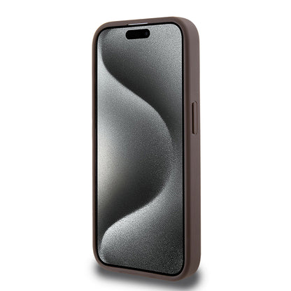 Tok Apple iPhone 15 Pro-hoz, Guess, 4G Stripe, Barna
