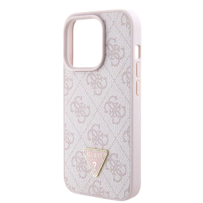 Tok Apple iPhone 15 Pro-hoz, Guess, Crossbody 4G Metal Logo, Rózsaszín