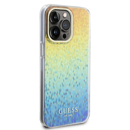 Tok Apple iPhone 15 Pro-hoz, Guess, IML Faceted Mirror Disco Iridescent, Többszínű