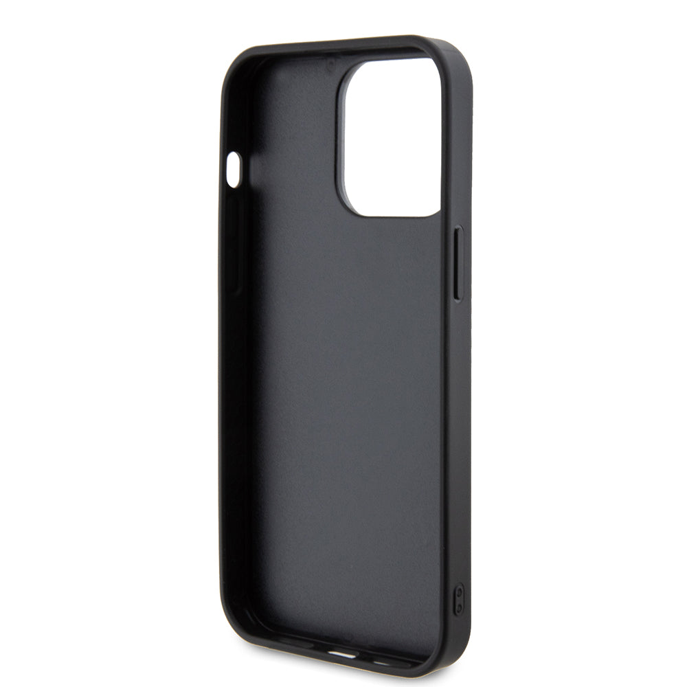 Tok Apple iPhone 15 Pro Max-hoz, Guess, Rhinestone Metal Logo, Sárga