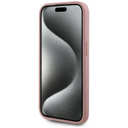 Tok Apple iPhone 15 Pro Max-hoz, Karl Lagerfeld, Metal Signature, Rózsaszín
