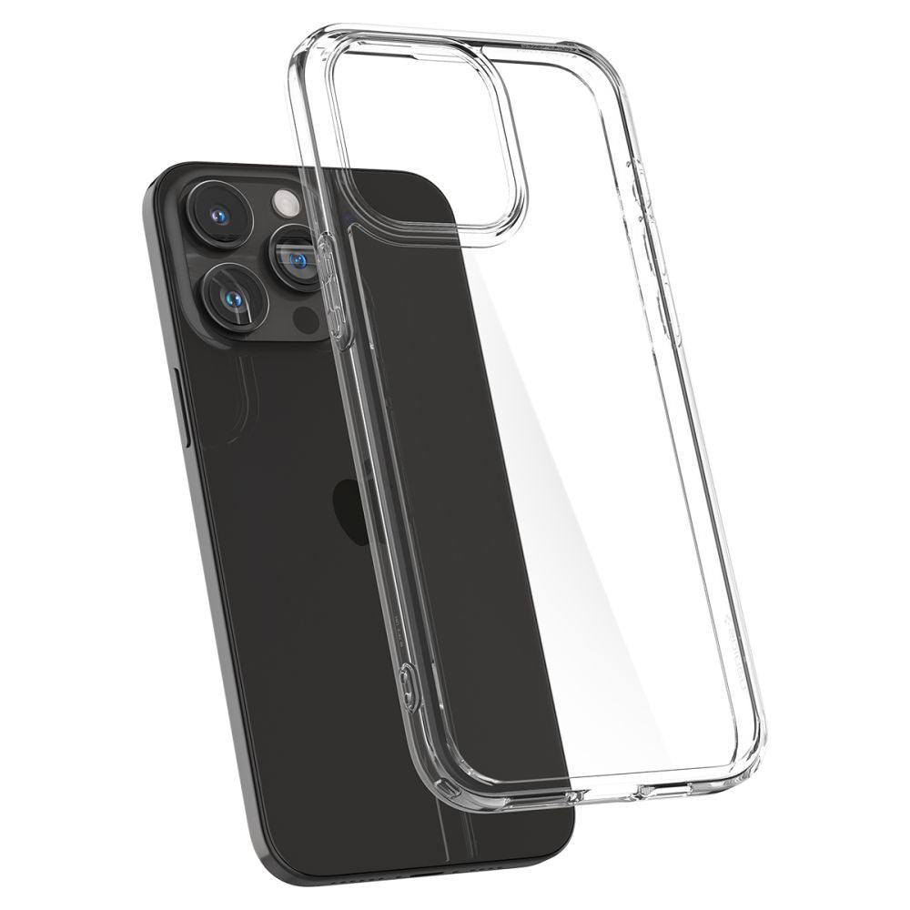 Tok a Apple iPhone 15 Pro Max-hoz, Spigen, Ultra Hybrid, Átlátszó