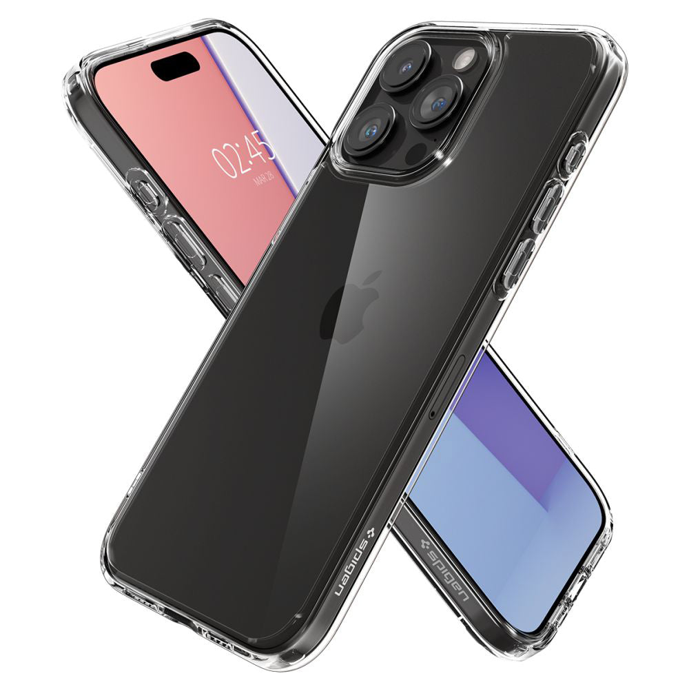 Tok a Apple iPhone 15 Pro Max-hoz, Spigen, Ultra Hybrid, Átlátszó