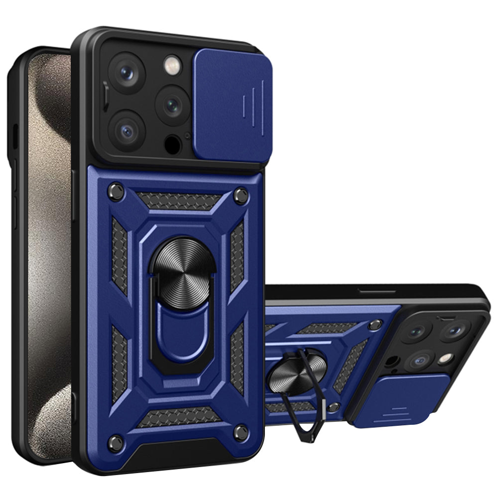 Tok Apple iPhone 15 Pro Max-hoz, Techsuit, CamShield, Kék