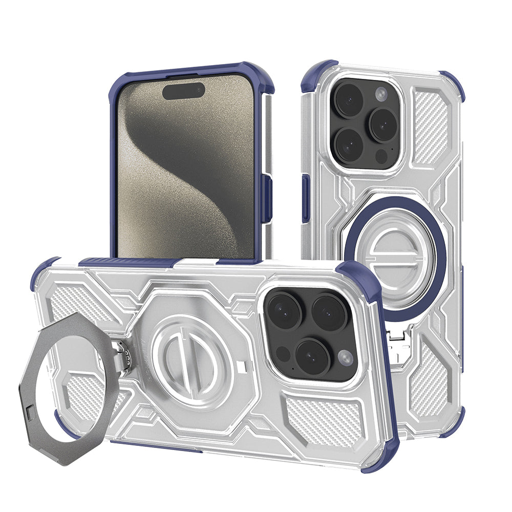Tok Apple iPhone 15 Pro Max-hoz, Techsuit, Carbon Shield Pro, Kék