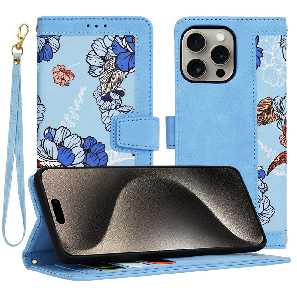 Tok Apple iPhone 15 Pro Max-hoz, Techsuit, FlipCraft, Kék