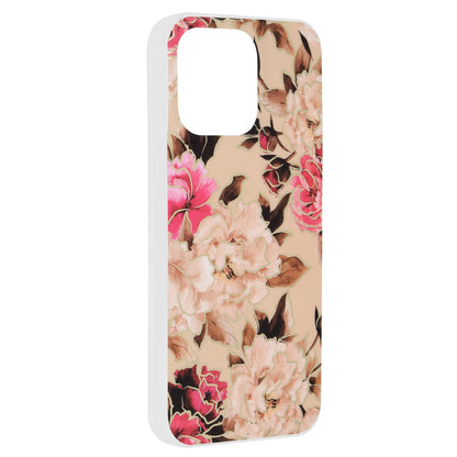 Tok Apple iPhone 15 Pro Max-hoz, Techsuit, Márvány, Bézs