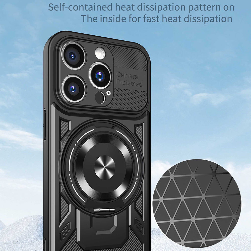 Tok Apple iPhone 15 Pro Max-hoz, Techsuit, RuggedCam, Lila