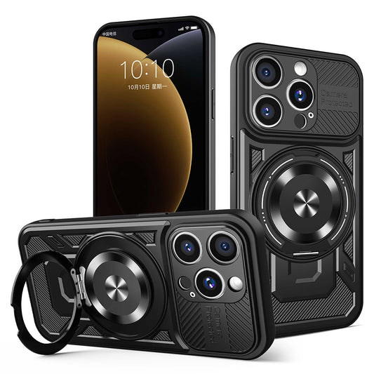 Tok Apple iPhone 15 Pro Max-hoz, Techsuit, RuggedCam, Fekete
