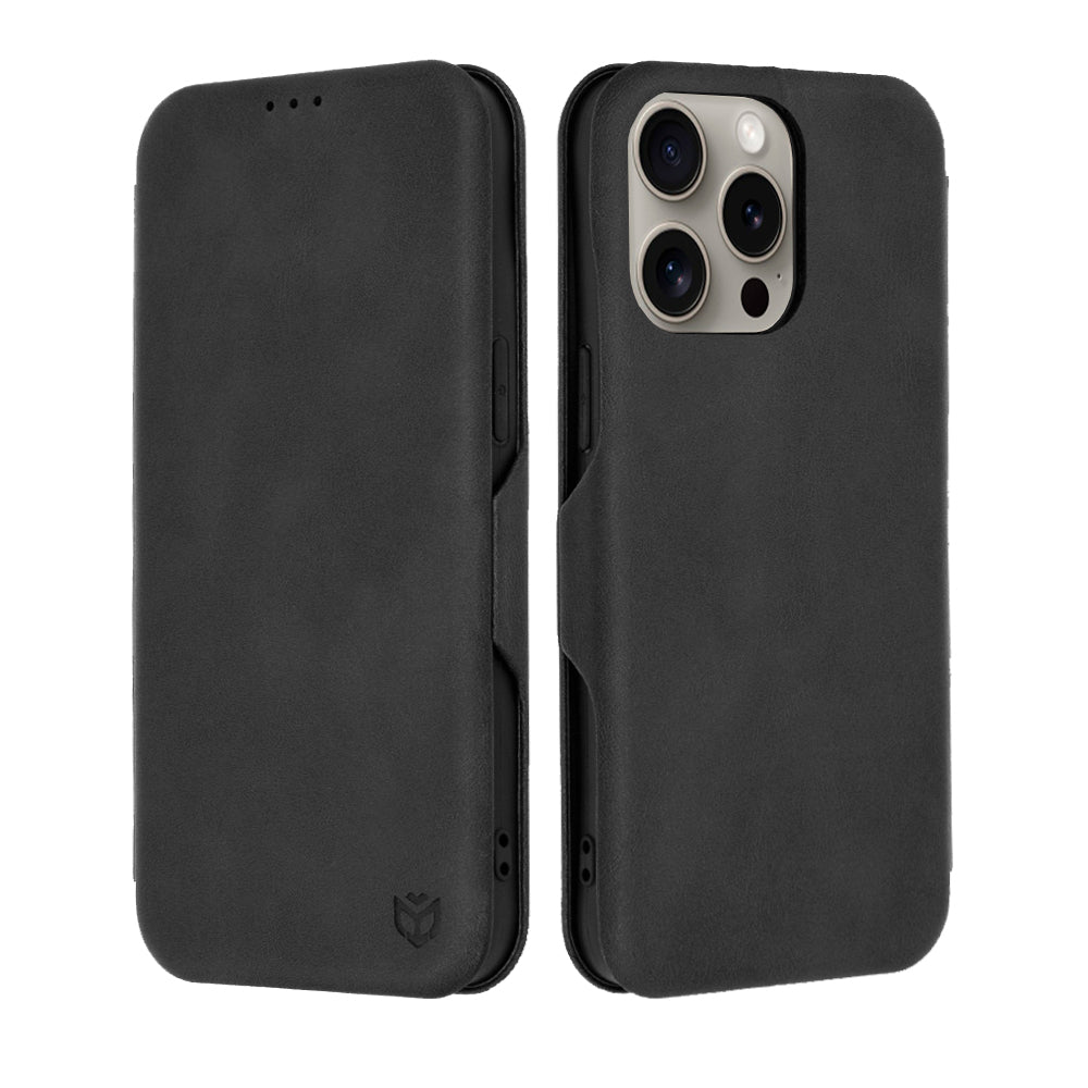 Tok Apple iPhone 15 Pro Max-hoz, Techsuit, Safe Wallet Plus, Fekete